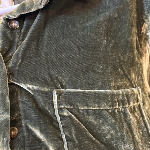 Maeve Green Suede Button-up - Picture 4 of 4